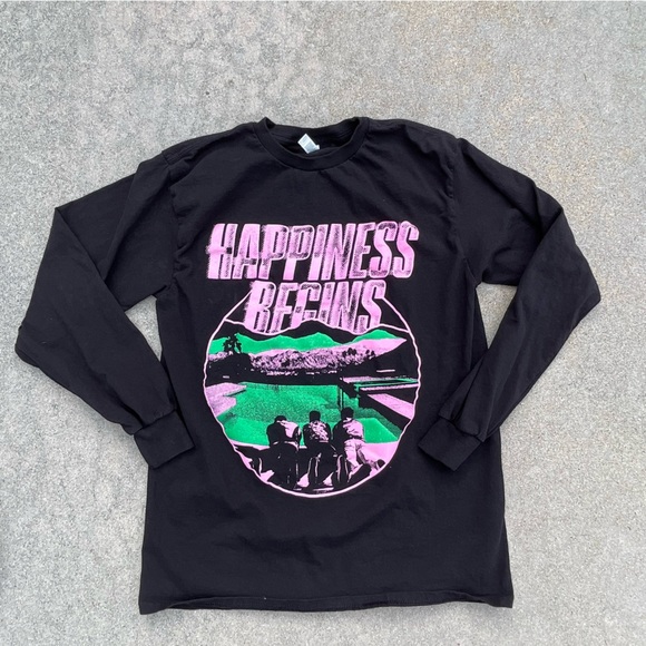 Jonas Brothers Happiness Begins Tour 2019 long Sleeve T-shirt band tee concert M - Picture 4 of 4